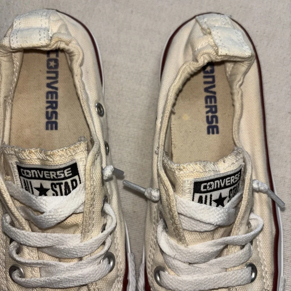 CONVERSE ALL STAR SHORELINE Slip-On White Sneakers‎ Shoe Size 5
